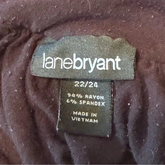 Lane Bryant Black Skater Skirt Plus Size 22/24 Stretch Pull-On Flowy - Picture 6 of 7